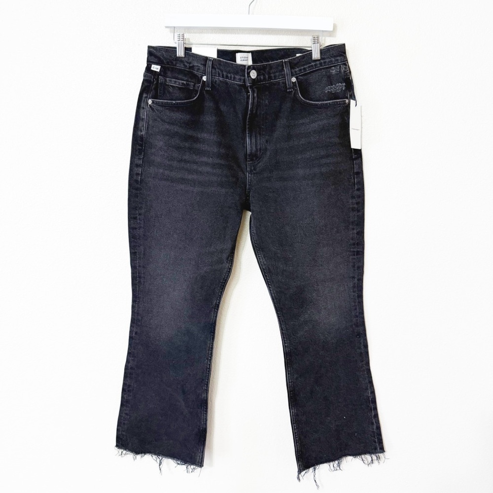 NWT Citizens of Humanity Isola Crop Jeans in Stormy Wash Zip Fly 2030-3010 - Picture 5 of 11